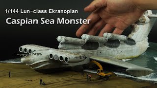 Making Caspian Sea Monster - 1/144 Takom lun-class Ekranoplan