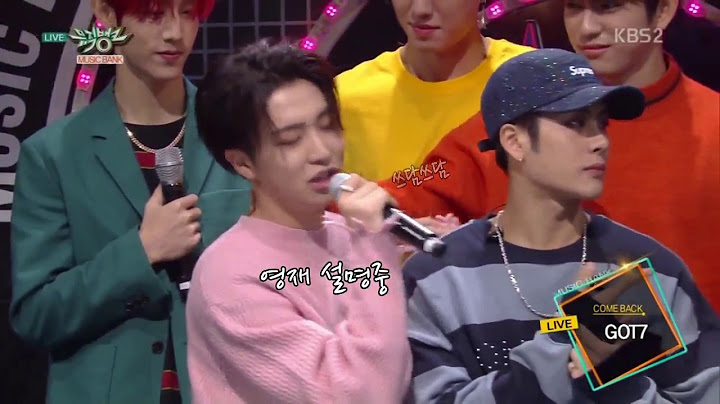 [GOT7] You are 컴백 인터뷰중 일어난 일 + 영재 얼굴 하드캐리