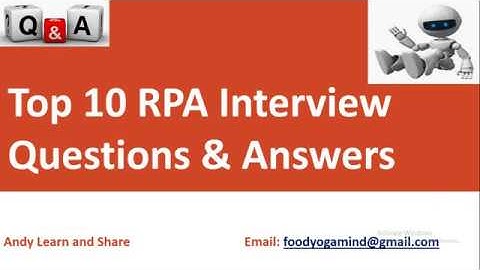 RPA top 10 Interview Questions and Answers | RPA Interview Questions and Answers | Crack RPA