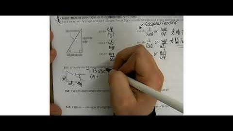 13 1 Solving Right Triangles Day 2 16 17 Video Lesson