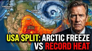 EXTREME Weather Split: Record Heat vs. Arctic Cold! (Major Storm Coming?) 🚨