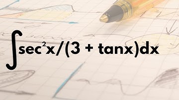 ∫sec²x/(3 + tanx)dx|#themathprofessor #cbse12thboards #calculus #jeemains #integration #shortvideo
