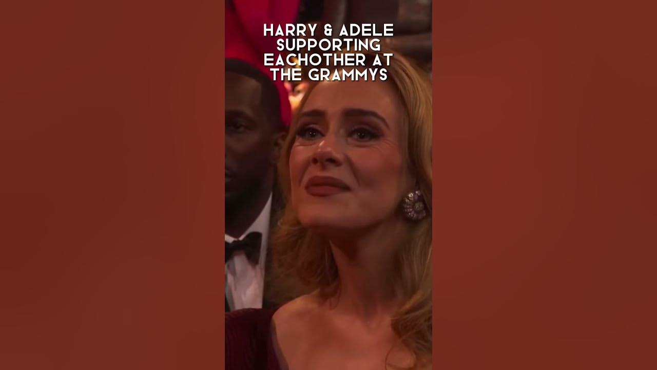 just a reminder that they are friends #adele #harrystyles #singer #grammys #vocals