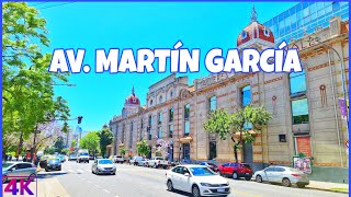 【4K】Buenos Aires Walk - AVENIDA MARTÍN GARCÍA, BARRACAS | Walking Tour Barracas - ARGENTINA.