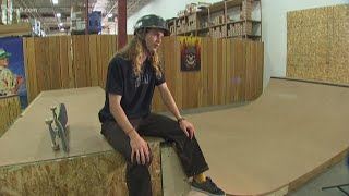 Proskater stresses the importance of wearing a helmet