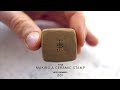 Milling a copper stamp for ceramics asmr version