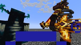 Warden vs Ignis(Mutant Wither Skeleton)  Mob Battle  Minecraft