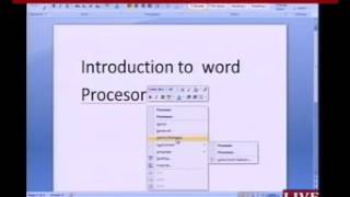 Rajasthan ICT Satellite Education  COMPUTER  Class-9th  Word Processor  2016--17  Lecture-12