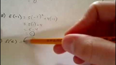 Evaluating Functions