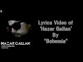 BOHEMIA - Lyrics Video of 'Hazar Gallan' By "Bohemia"