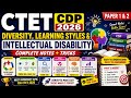 CTET CDP 2026 | Diversity, Learning Styles & Intellectual Disability Complete + Tricks | Paper 1 & 2