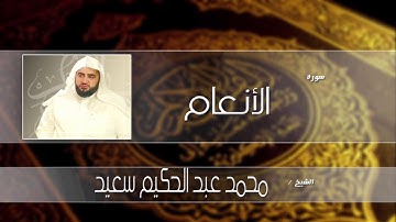 سورة الأنعام  | بصوت القارئ الشيخ محمد عبد الحكيم سعيد