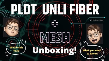 Watch First! PLDT Home Fiber with  tplink Deco MESH Unboxing!
