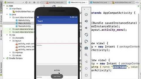 Objeto Intent Android Studio