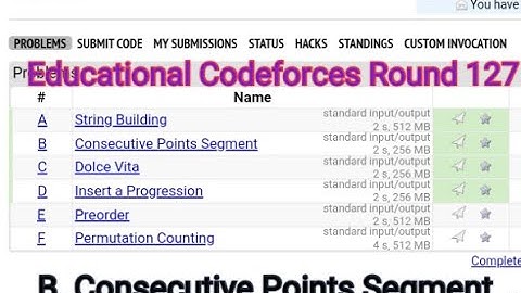 B. Consecutive Points Segment Solution | Educational Codeforces Round 127 (Div. 2) |1671B| Bangla