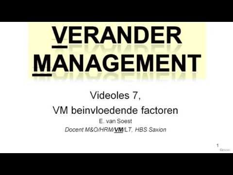 VeranderManagement EvanSoest videoles7 Beinvloedende factoren