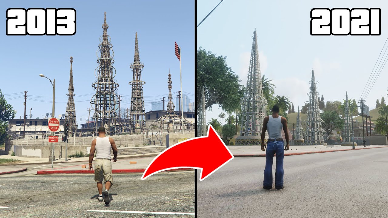Los Santos Places - GTA 5 VS GTA TRILOGY REMASTERED - YouTube