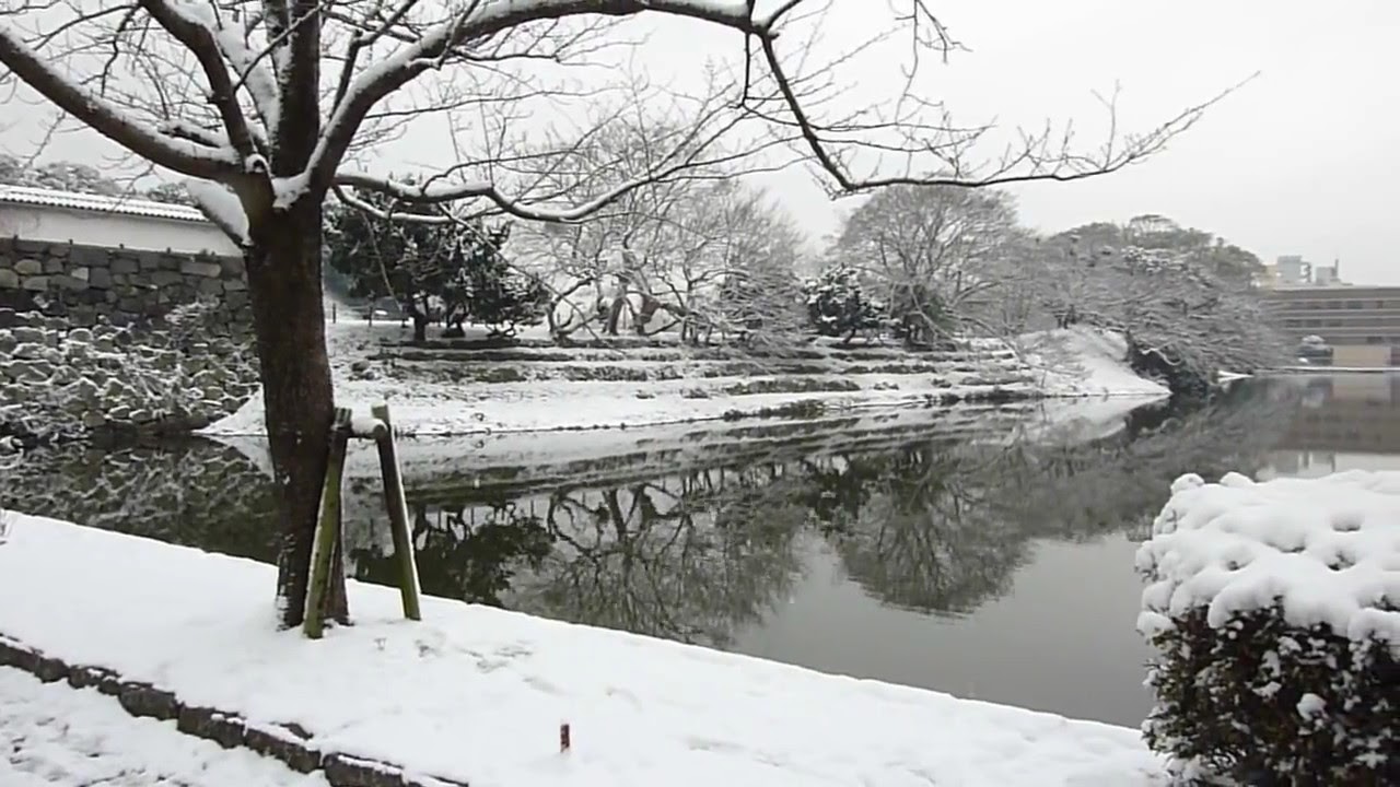 Snow In Fukuoka Castle YouTube Snow In Fukuoka Castle YouTube