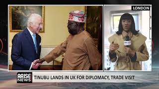 TINUBU LANDS IN UK FOR DIPLOMACY, TRADE VISIT