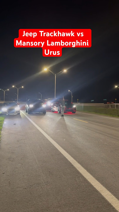 Jeep Trackhawk vs Mansory Lamborghini Urus! #jeep #lamborghini