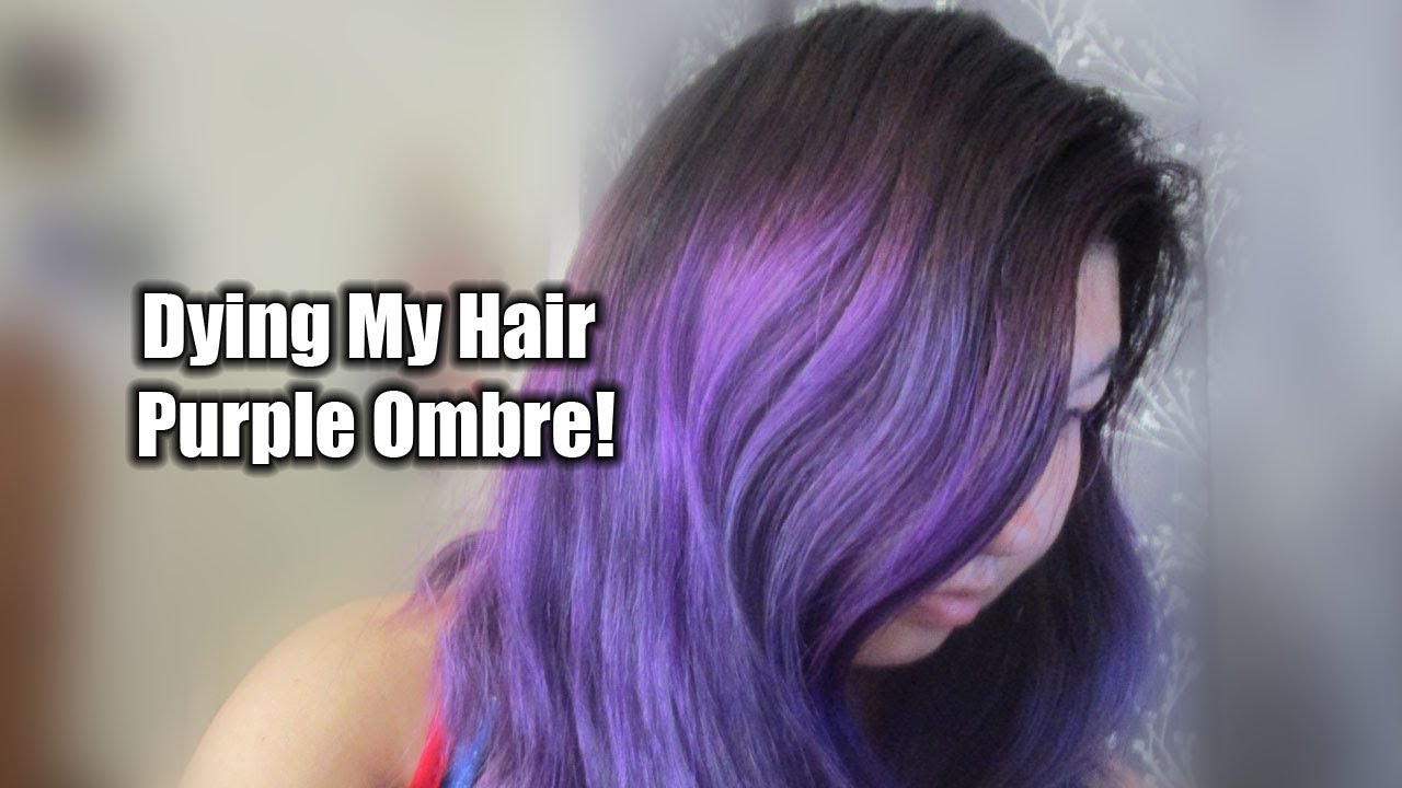 Dying My Hair Purple Ombre Punky Colour Purple YouTube