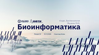 Биоинформатика | Лекция 23 | Структура белка (1), методы РСА и ЯМР | Михаил Мышкин