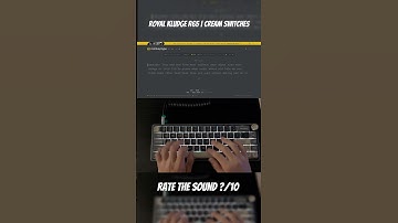 Creamy Keyboard Typing Test ASMR | Royal Kludge R65 #asmr #keyboard #shorts