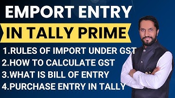 import purchase entry in tally prime | Import entry in tally prime | import in gst | KSR academy
