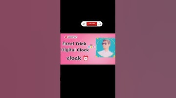 Amazing Excel Trick! Create a Real-Time Digital Clock ⏰ | No VBA Needed#excel #shorts