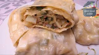 Оромо - рулет на пару с мясом и овощами/Oromo - steamed roll with meat and vegetables.