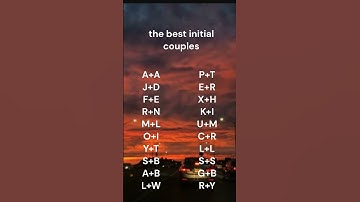 the best initial couples ✨💕 #initial #couples #crush #edit #trending #viral #trend #tiktok #fyp