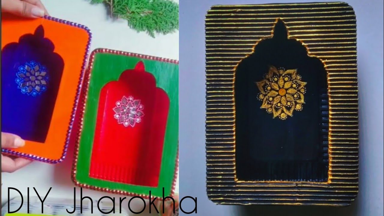 DIY Jharokha From Empty Box | DIY Home Decor Idea | Wall Decor Craft ...