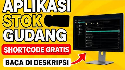 Aplikasi Stok Gudang PHP MySQL – Full Tutorial