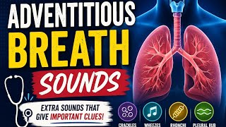 Adventitious Breath Sounds Made Easy 🚨| Crackles, Wheezes, Rhonchi & Pleural Rub Explained 🔍💥 #mbbs
