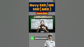 Navy SSR/MR Exam Date 2025 Out Now 📅 | Official Notice & Latest Update #shorts#navy