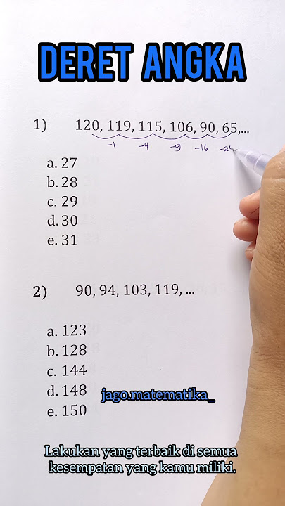 TIU SKD CPNS NUMBERS SERIES QUESTIONS AND CIVIL SERVICE TEST QUESTIONS