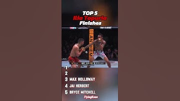 TOP 5 Ilia Topuria Finishes in the UFC
