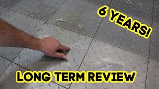 Garage Flooring Review, True Lock Diamond floor tiles, Long term (6 years)