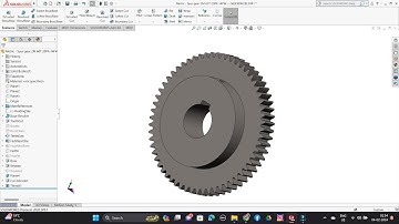 Creating spur gears in SolidWorks #SolidWorks #CADCAM #3D #drawing #spurgear #gears