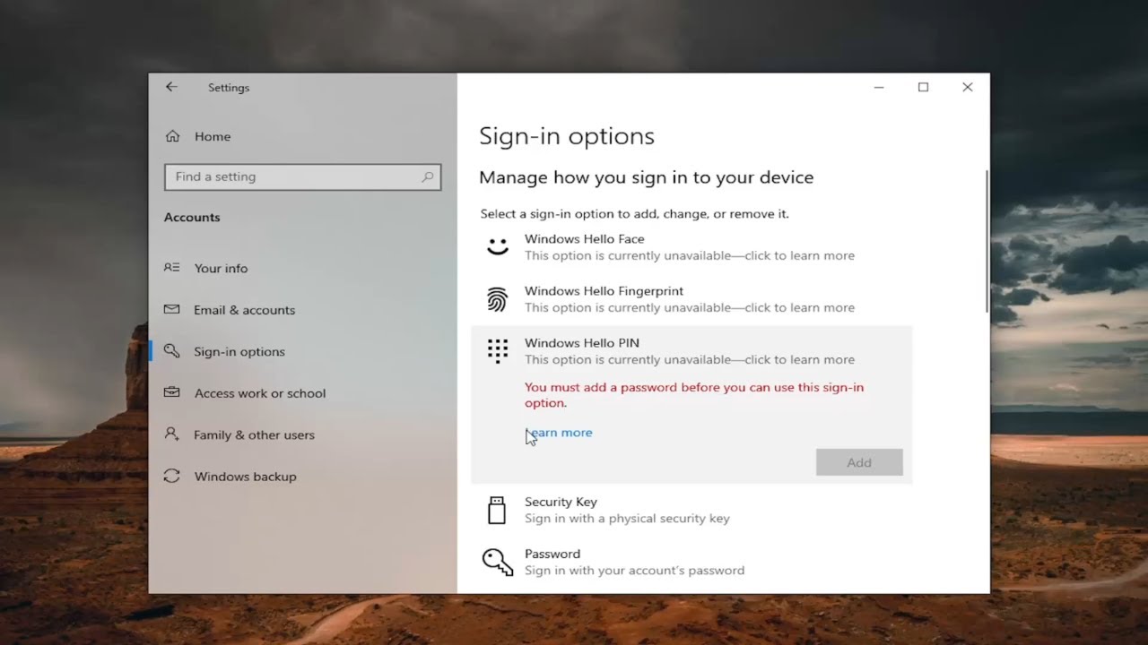 How To Use Windows Hello PIN to Sign Into Windows 10 [Guide] - YouTube
