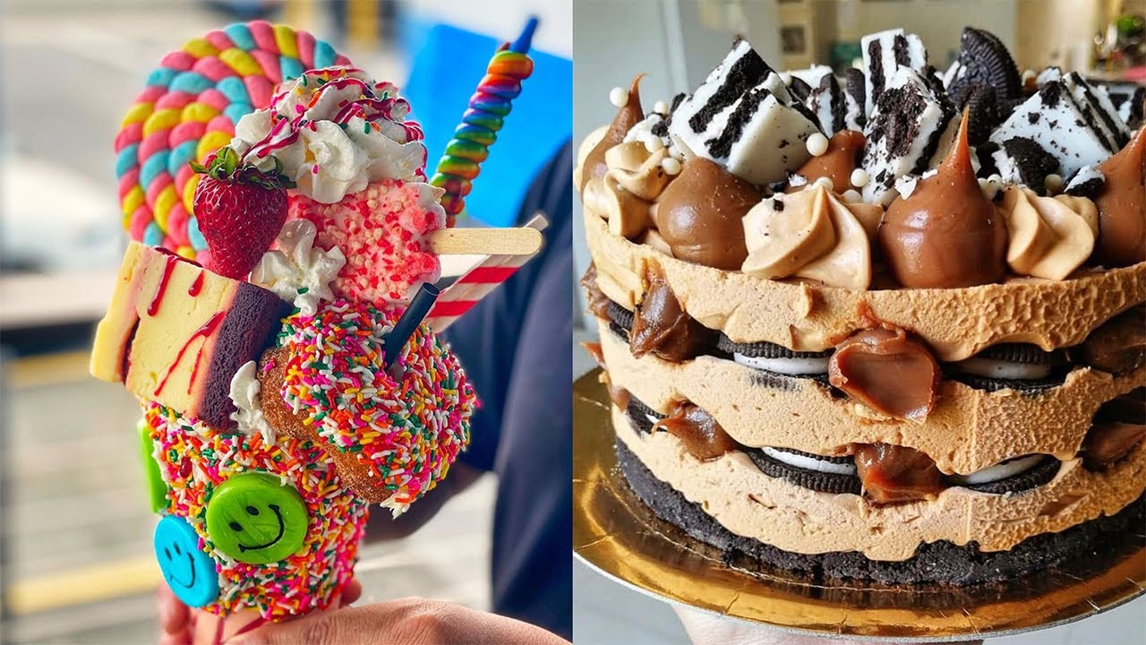 Awesome Dessert Compilation #1 | Most Satisfying Food Videos | Cakes, Milkshakes & Ice Cream