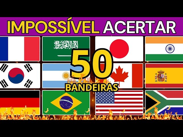 IMPOSSÍVEL ACERTAR 50 BANDEIRAS! 🔥💀