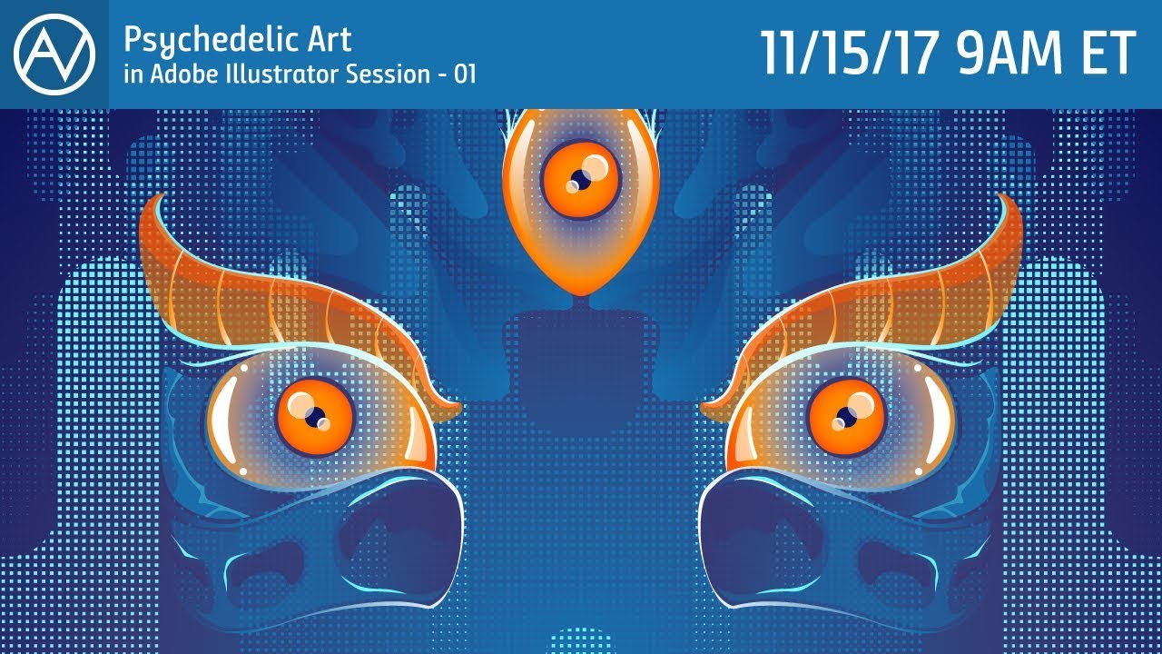 Psychedelic Art in Adobe Illustrator Session - 01