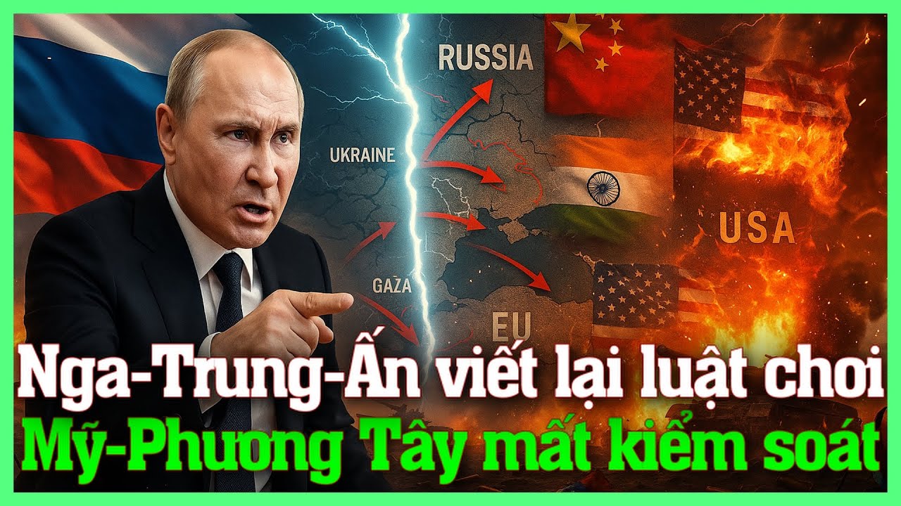 Nga Trung Ấn viết lại luật chơi toàn cầu: Mỹ và Phương Tây mất kiểm soát