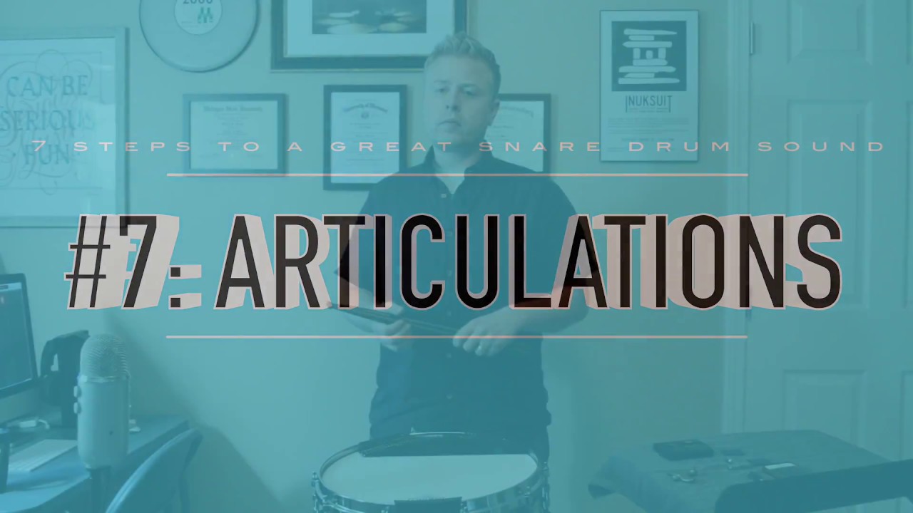 7 Snare Drum Articulations YouTube