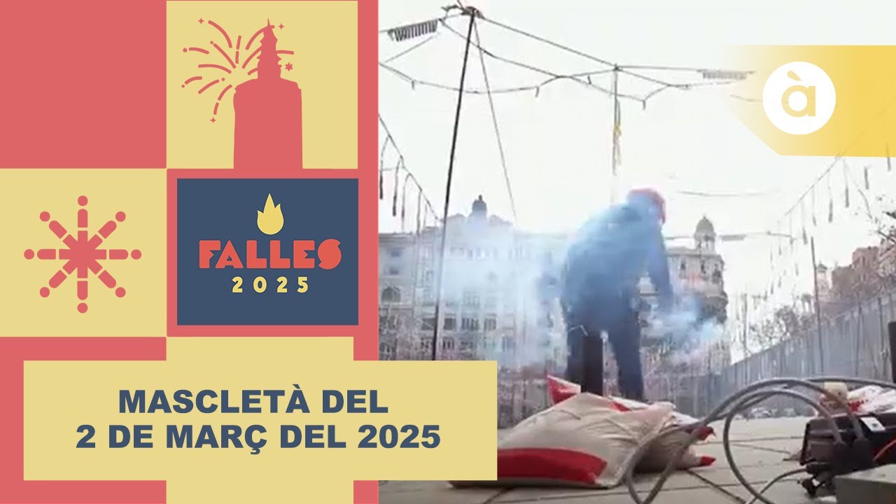 💥 Mascletà del 2 de març del 2025 a càrrec de la pirotècnia Gironina – Falles 2025