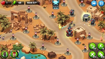 Alien Creeps TD - Challenges Level 38-Oasis of Ash - Hard