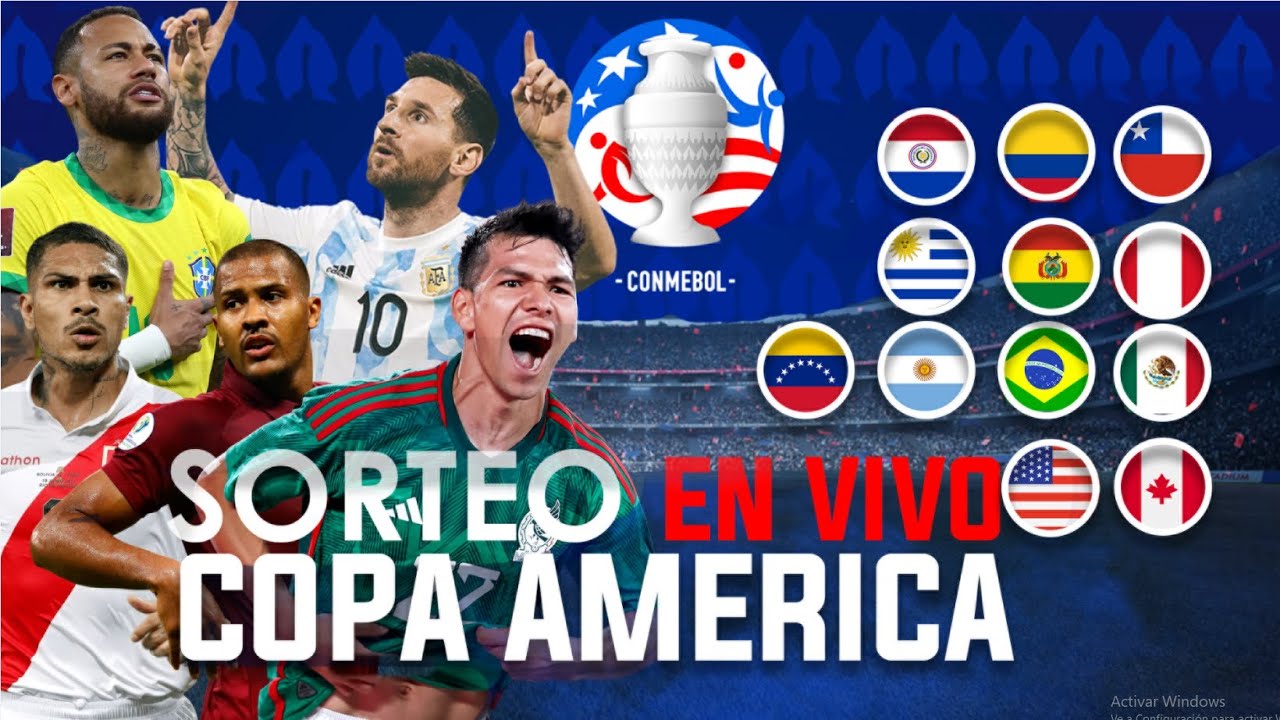 SORTEIO COPA AMÉRICA 2024 AO VIVO - DIRETO DE MIAMI NOS ESTADOS UNIDOS -  CONMEBOL 