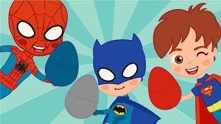 Surpresa Ovos Super-Heróis Batman, Superman E Spiderman Jogos E Surpresas