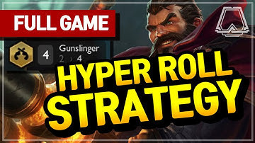 Hyper-Roll Gunslinger Strategy. This works? ★★★ - Teamfight Tactics Full Game | TFT | LoL Auto Chess